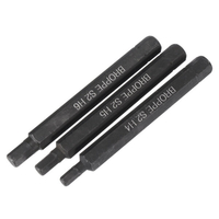 BROPPE 3pcs H4-H6 Hexagon Impact Screwdriver Bits 8mm Hex Shank 80mm Hexagon Screwdriver Bits Set