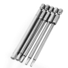 Broppe 5Pcs 100mm H2.5-H6 Embout de tournevis à tête hexagonale 1/4 po Embout de tournevis à embout hexagonal