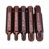 Broppe 5pcs M5-M12 75mm embout de tournevis étoile magnétique S2 acier 10mm tige hexagonale