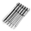 Broppe 6pcs 75mm H2-H6 Tournevis à tête hexagonale magnétique Bits 1/4 pouce Hex Shank
