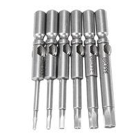 BROPPE 6Pcs 802 Hexagon Screwdriver Bits Set H1.5-H5 6mm Round Shank Buse à tournevis électrique
