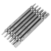 Broppe 6pcs Double Hex Head Tournevis magnétique Bits H2-H6 100mm Long 1/4 Pouce Hex Shank
