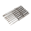 BROPPE 7Pcs 801 T6-T20 Torx Screwdriver Bit Set 5mm Round Shank Buse à tournevis électrique
