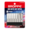 BROPPE 8 pièces 1/4 "50mm embouts de tournevis hexagonaux 1.5-8mm perceuse électronique magnétique S2 ensemble demb