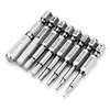 Broppe 8pcs 50mm 1/4 pouce Axe Hexagone Magnétique Tête Hex Tournevis Bits