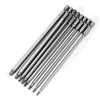Broppe 8pcs T9-T40 150mm tournevis Torx magnétique bits 1/4 pouce Hex Shank