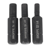 BROPPE Broches à tournevis à percussion hexagonale 3pcs H4-H6 8mm Hex Shank 36mm Hexagon Screwdriver Bits Set