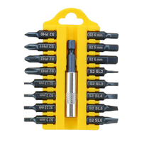 BROPPE Jeu dembouts de tournevis 17 en 1 en acier allié Tournevis à tige hexagonale 1/4"