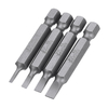 BROPPE Lot de 10 embouts de tournevis à fente magnétique SL2/SL3/SL4/SL5/SL6 Jeu de tournevis à tige hexagonale 1/4"