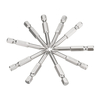 BROPPE Lot de 10 embouts de tournevis cruciformes magnétiques PH1 1/4" à tige hexagonale 50 mm