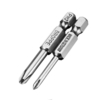 BROPPE Lot de 2 embouts de tournevis magnétiques en forme de Y 50 mm tige hexagonale 1/4"