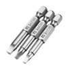 BROPPE Lot de 3 embouts de tournevis magnétiques à tête carrée 50 mm S1-S3 tige hexagonale 1/4"