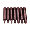Broppe 7pcs T20-55 75mm Tournevis Torx magnétique 10mm Hex Shank pour tournevis à percussion