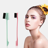Brosse à cheveux Brosses de bord Brosse à sourcils à double extrémité Peigne Outil de coupe de cheveux pour sourcils