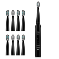 Brosse à dents électrique à 5 dents Brosse à dents étanche Rechargeable par USB avec indicateur de charge avec minuterie