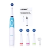 Brosse à dents électrique rotative Batterie puissance avec 4 têtes de brosse soins dhygiène bucco-dentaire pas de b