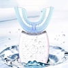 Brosse à dents électrique sonique automatique en forme de U Intelligent 360 ° blanchissant USB Charge Instrument de beau