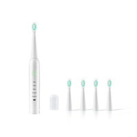 Brosse à dents électrique ultrasonique sonique à 5 modes 5V USB rechargeable avec têtes de brosse