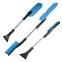Brosse à neige multifonction amovible 3 en 1 avec grattoir à glace voiture de jardin neige enlèvement de loutil de