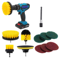 Brosse de nettoyage de perceuse électrique 11 pièces avec éponge et étendre la brosse de nettoyage de cuve dépurate