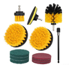 Brosse de nettoyage de perceuse électrique 12 pièces avec éponge et étendre la brosse de nettoyage de cuve dépurate