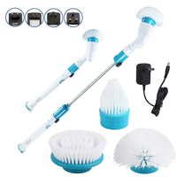 Brosse de nettoyage électrique Brosse de nettoyage de charge sans fil Brosse rotative à manche long