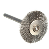 Brosse de roue de fil dacier de 22mm compatible pour les outils rotatifs de meuleuse