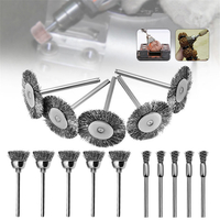 Brosse de roue de fil dacier doutil de brosses de polissage 15pcs pour des outils rotatoires de Dremel