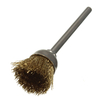 Brosse de roue de fil en laiton de 16 mm tige de 3 mm pour les accessoires doutils rotatifs