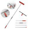 Brosse de nettoyage de sol de nettoyage de sol de vadrouille à poussière sèche et humide à long manche avec poignée