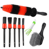 Brosse à poussière de saleté ensemble de brosses de nettoyage de voiture pour voiture moto intérieur extérieur en cuir b