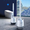 Brosses de toilette en silicone ensemble de nettoyage de salle de bain brosse de cuvette de toilette murale au sol