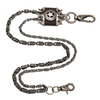 Brown Iron Star Men Wallet Metal Jean Chain Biker Trucker Punk