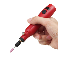 Broyeur de stylo de meulage électrique 3 vitesses de chargement USB Mini perceuse petit outil de meulage de polissage