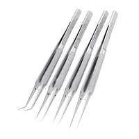 Brucelles de haute précision de 0.1mm WL courbent la brucelle droite de fil de mouche de saut de carte mère dacier