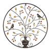 Brun arbre de vie tenture murale Art photo métal fer Sculpture grand 62 cm mur décoratif Art Kit jardin maison bureau dé