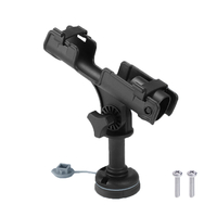 BSET MATEL abdos canne à pêche support de poteau support de support 360 réglable amovible Kayak support de bateau bateau