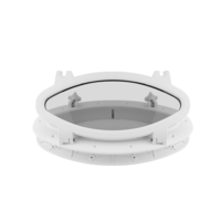 BSET MATEL Marine Bateau Yacht RV Forme Ovale Hublot ABS En Plastique Ovale Trappes Port Lumières Remplacement Windows H