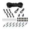 BSET MATEL Marine Products Kit de gréement de pont élargi Accessoire Corde élastique Bungee Nylon C et boucle pour kayak