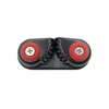 BSET MATEL Noir Aluminium Anodisé Cam Cleat Marine Bateau Cam Cleats Matic Fairlead Marine Voile Voilier Kayak Canoë Dér