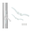 BSET METAL Nylon Taquet de mât de drapeau Crochet de corde de drapeau Taquet de voilier de mât de voile Drisse de bateau