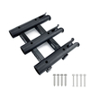 BSET métal 48 MM Marine bateau Yacht Kayak pêche Vertical 3 lien porte-canne organisateur pôle Tube support de montage p