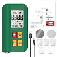 BSIDE Coating Thickness Gauge Rechargeable Car Paint Film Thickness Tester Tool 0.1micron/0-1500µm Fe/NFe MAX/MIN Measur