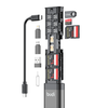 BUDI Multifunctional 9-in-1 SD Card Reader Cable and USB 3.0 Type-C Phone and External Camera and Computer Adapter with