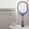 Bug Zapper à énergie solaire 2 en 1 tueur de moustiques moustiques lampe raquette USB Rechargeable à mouches électrique