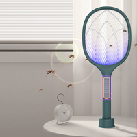 Bug Zapper à énergie solaire 2 en 1 tueur de moustiques moustiques lampe raquette USB Rechargeable à mouches électrique