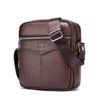BULLCAPTAI Genuine Leather Men