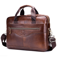 BULLCAPTAIN Briefcase Shoulder Messenger Bags Men