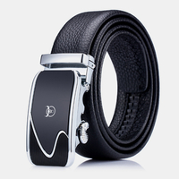 BULLCAPTAIN en cuir véritable première couche en cuir affaires décontracté automatique boucle ceinture en cuir pour homm