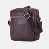 Bullcaptain hommes en cuir véritable multifonction étanche anti-vol téléphone sac bandoulière sac à bandoulière